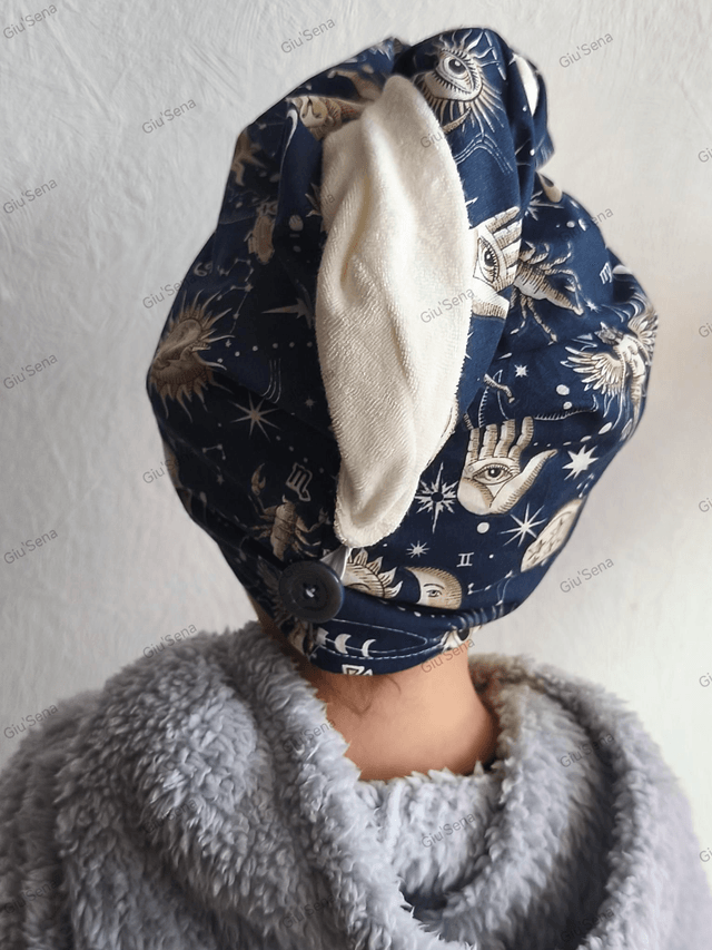Turban sèche cheveux 